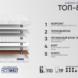 Матрас ортопедический "Топ 8"