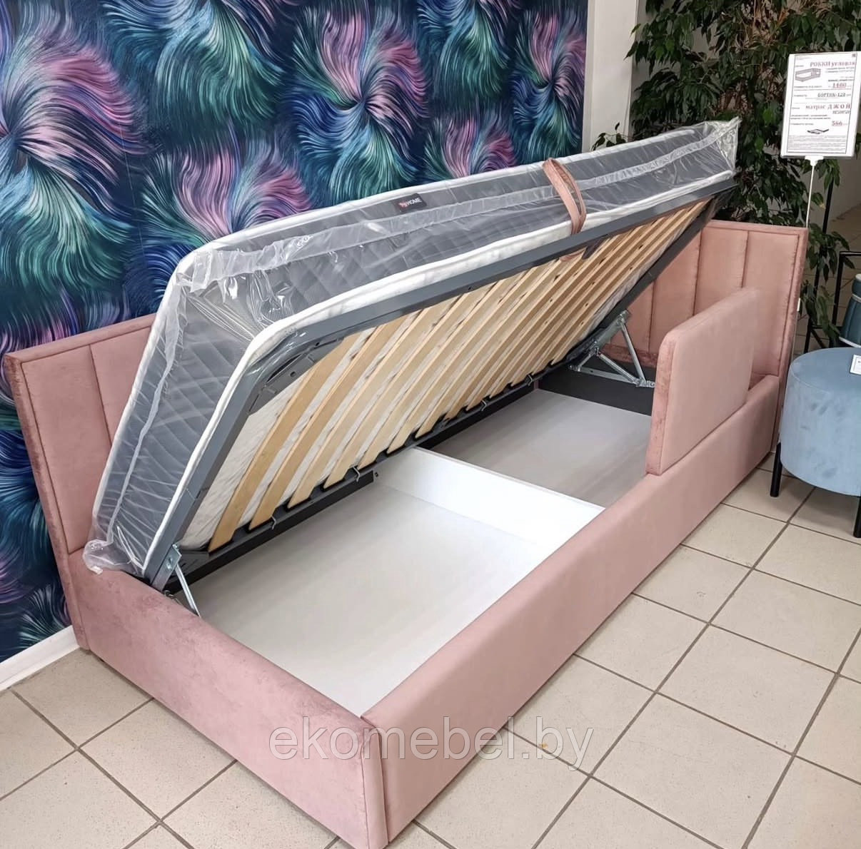 Кровать "Рокки" с бортиком и ПМ (80х190, 80х200, 90х190, 90х200 см) — изображение 2