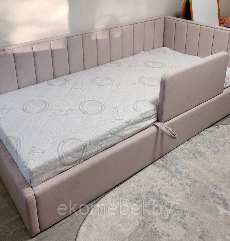 Кровать "Рокки" с бортиком без ПМ (80х190, 80х200, 90х190, 90х200, 120х190, 120х200 см)