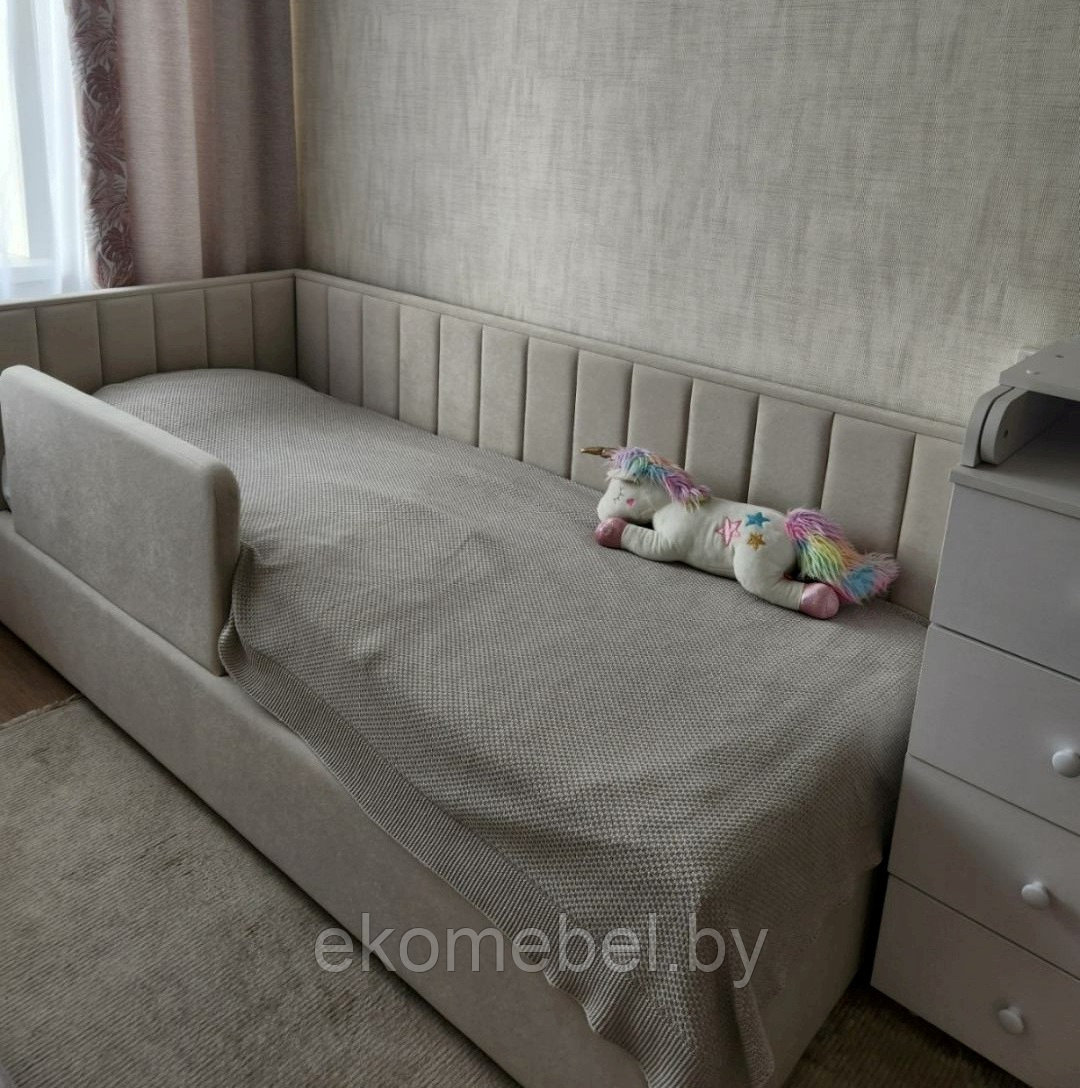 Кровать "Рокки" с бортиком без ПМ (80х190, 80х200, 90х190, 90х200 см)